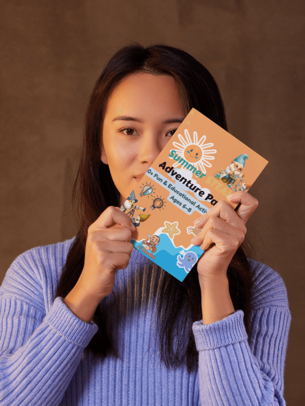 Fun coding puzzle activity for children from the A4 summer printable bundle, promoting screen-free technology learning.